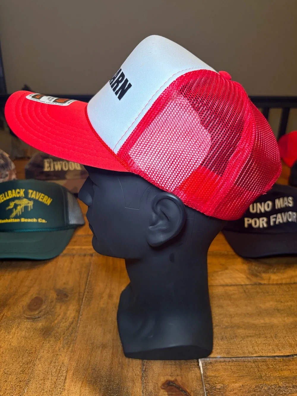 Boot Barn Red and White Trucker Hat